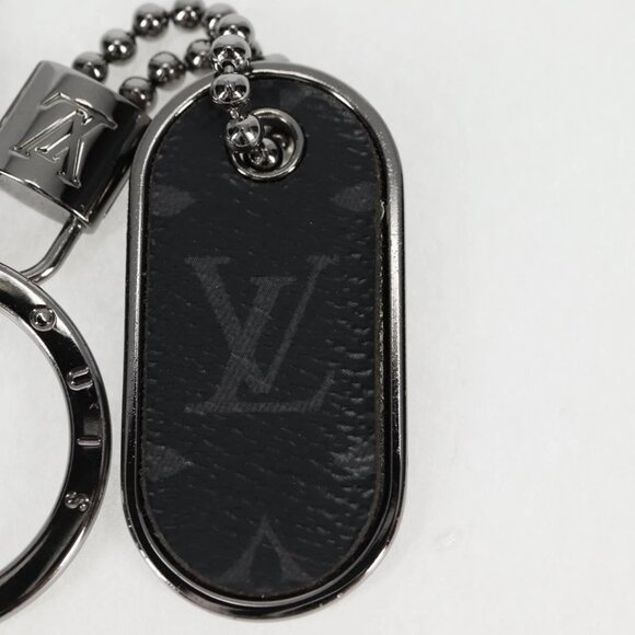 LOUIS VUITTON Eclipse Porte Cles Tab Key Holder metal Silver - Picture 6 of 11
